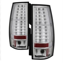 Spyder Auto LED Tail Lights Chrome for 2007-2010 GMC Yukon SLT - 5002143 - (2010 2009 2008 2007)