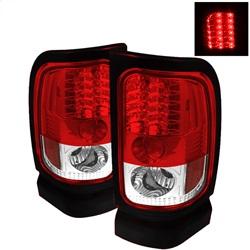 Spyder Auto LED Tail Lights - Red Clear for 1994-2002 Dodge Ram 2500 - 5002716 - (2002 2001 2000 1999 1998 1997 1996 1995 1994)