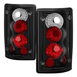 Spyder Auto Euro Style Tail Lights - Black for 1995-1998 Ford E-350 Econoline - 5002914 - (1998 1997 1996 1995)