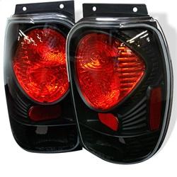 Spyder Auto Euro Style Tail Lights - Black for 1997-2001 Mercury Mountaineer - 5003034 - (2001 2000 1999 1998 1997)