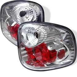 Spyder Auto Euro Style Tail Lights - Chrome for 2001-2003 Ford F-150 XLT Flareside - 5003164 - (2003 2002 2001)