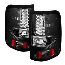 Spyder Auto LED Tail Lights - Black for 2007-2008 Ford F-150 FX2 Styleside - 5003249 - (2008 2007)