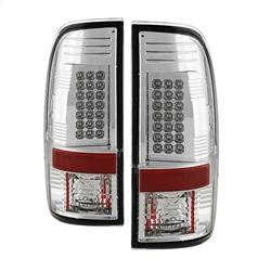 Spyder Auto Tail Lights - Chrome for 2009-2015 Ford F-450 Super Duty Lariat - 5003904 - (2015 2014 2013 2012 2011 2010 2009)