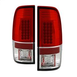 Spyder Auto Tail Lights - Red Clear for 2009-2015 Ford F-450 Super Duty King Ranch - 5003911 - (2015 2014 2013 2012 2011 2010 2009)