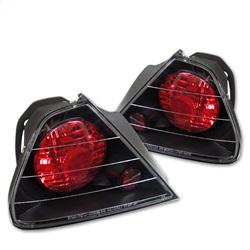 Spyder Auto Euro Style Tail Lights - Black for 1998-2000 Honda Accord EX Coupe - 5004253 - (2000 1999 1998)