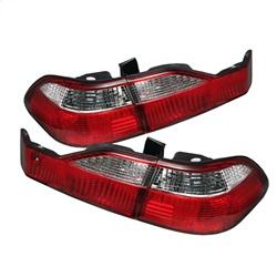 Spyder Auto Euro Style Tail Lights - Red Clear for 1998-2000 Honda Accord EX Sedan - 5004352 - (2000 1999 1998)