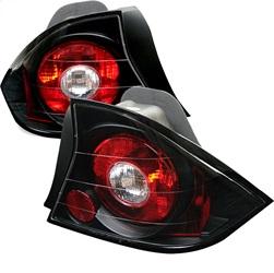 Spyder Auto Euro Style Tail Lights - Black for 2001-2003 Honda Civic LX Coupe - 5004369 - (2003 2002 2001)