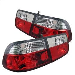 Spyder Auto Crystal Tail Lights - Red Clear for 1999-2000 Honda Civic Si Coupe - 5004826 - (2000 1999)