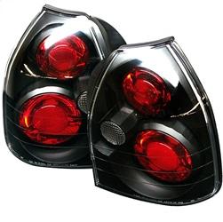 Spyder Auto Tail Lights - Black for 1996-2000 Honda Civic CX Hatchback - 5004895 - (2000 1999 1998 1997 1996)