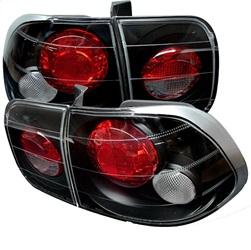 Spyder Auto Euro Style Tail Lights - Black for 1996-1998 Honda Civic LX Sedan - 5004970 - (1998 1997 1996)