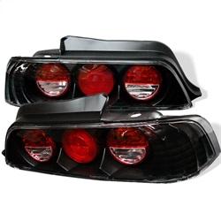 Spyder Auto Euro Style Tail Lights - Black for 1997-2001 Honda Prelude - 5005274 - (2001 2000 1999 1998 1997)