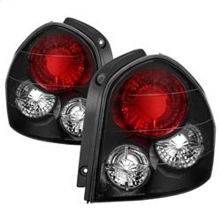 Spyder Auto Euro Style Tail Lights - Black for 2001-2006 Hyundai Santa Fe - 5005359 - (2006 2005 2004 2003 2002 2001)