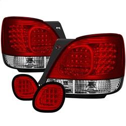 Spyder Auto LED 4pcs Tail Lights with Trunk Piece - Red Clear for 1998-2000 Lexus GS400 - 5005731 - (2000 1999 1998)