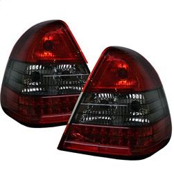 Spyder Auto LED Tail Lights - Red Smoke for 1997-2000 Mercedes-Benz C230 - 5006158 - (2000 1999 1998 1997)