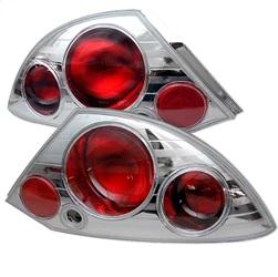 Spyder Auto Euro Style Tail Lights - Chrome for 2000-2002 Mitsubishi Eclipse - 5006295 - (2002 2001 2000)