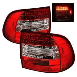 Spyder Auto LED Tail Lights - Red Clear for 2003-2006 Porsche Cayenne - 5007087 - (2006 2005 2004 2003)