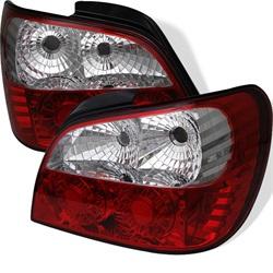 Spyder Auto LED Tail Lights - Red Clear for 2002-2003 Subaru Impreza WRX Sedan - 5007230 - (2003 2002)