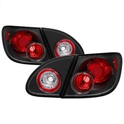 Spyder Auto Euro Style Tail Lights - Black for 2005-2008 Toyota Corolla - 5007339 - (2008 2007 2006 2005)