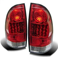 Spyder Auto LED Tail Lights - Red Clear for 2010-2015 Toyota Tacoma - 5007933 - (2015 2014 2013 2012 2011 2010)