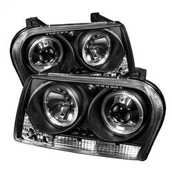 Spyder Auto Projector Headlights - LED Halo - LED - Black - High H1 for 2010-2010 Chrysler 300 S - 5008008 - (2010)