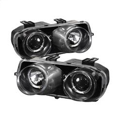 Spyder Auto Projector Headlights - LED Halo -Black - High H1 - Low 9006 for 1994-1997 Acura Integra - 5008671 - (1997 1996 1995 1994)