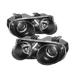 Spyder Auto Projector Headlights - LED Halo -Black - High H1 - Low 9006 for 1998-2001 Acura Integra - 5008695 - (2001 2000 1999 1998)