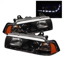 Spyder Auto 2DR Projector Headlights 1PC - DRL - Black - High H1 - Low H1 for 1992-1995 BMW 325i 2 - 5008749 - (1995 1994 1993 1992)