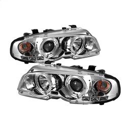 Spyder Auto 2DR 1PC Projector Headlights - LED Halo - LED - Chrome - High H1 - Low H1 for 2000-2000 BMW 323Ci Coupe - 5008930 - (2000)