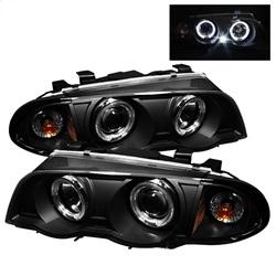 Spyder Auto 4DR Projector Headlights 1PC - LED Halo - Amber Reflector - Black for 2001-2001 BMW 330xi - 5008947 - (2001)