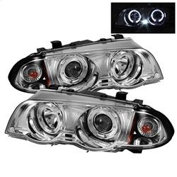 Spyder Auto 4DR Projector Headlights 1PC - LED Halo - Amber Reflector - Chrome for 2000-2000 BMW 328i - 5008954 - (2000)