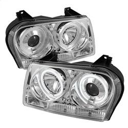 Spyder Auto Projector Headlights - CCFL Halo - LED - Chrome - High H1 for 2005-2008 Chrysler 300 Touring - 5009173 - (2008 2007 2006 2005)