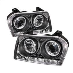 Spyder Auto Projector Headlights - LED Halo - LED - Black - High H1 for 2008-2008 Chrysler 300 LX - 5009180 - (2008)