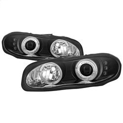 Spyder Auto Projector Headlights - LED Halo - LED - Black - Low H1 for 1998-2002 Chevrolet Camaro - 5009234 - (2002 2001 2000 1999 1998)