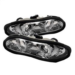 Spyder Auto Projector Headlights - LED Halo - LED - Chrome - Low H1 for 1998-2002 Chevrolet Camaro - 5009241 - (2002 2001 2000 1999 1998)