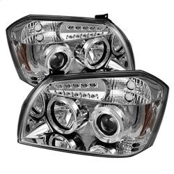 Spyder Auto Projector Headlights - LED Halo - LED - Chrome - High H1 for 2005-2007 Dodge Magnum - 5009883 - (2007 2006 2005)