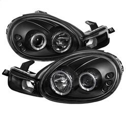 Spyder Auto Projector Headlights - LED Halo - LED - Black - High H1 - Low H1 for 2000-2002 Dodge Neon - 5009906 - (2002 2001 2000)