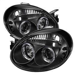 Spyder Auto Projector Headlights - LED Halo - LED - Black - High H1 - Low H1 for 2003-2004 Dodge Neon R/T - 5009920 - (2004 2003)