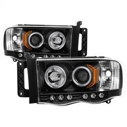 Spyder Auto Projector Headlights - CCFL Halo - LED - Black - High H1 - Low H1 for 2003-2005 Dodge Ram 2500 - 5009951 - (2005 2004 2003)