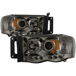 Spyder Auto Projector Headlights - LED Halo - LED - Smoke - High H1 - Low H1 for 2003-2005 Dodge Ram 3500 - 5009999 - (2005 2004 2003)