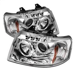 Spyder Auto Projector Headlights - LED Halo - LED - Chrome - for 2003-2006 Ford Expedition - 5010124 - (2006 2005 2004 2003)