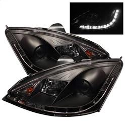 Spyder Auto Projector Headlights - DRL - Black - High H1 - Low H1 for 2002-2004 Ford Focus ZTW - 5010162 - (2004 2003 2002)