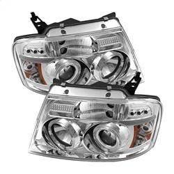 Spyder Auto Projector Headlights - Version 2 - LED Halo - LED - Chrome for 2008-2008 Ford F-150 FX2 - 5010216 - (2008)