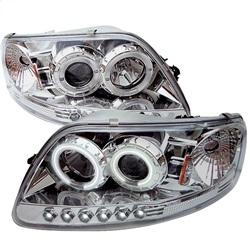 Spyder Auto Projector Headlights - CCFL Halo - LED - Chome - High 9005 - Low H3 for 2001-2003 Ford F-150 King Ranch - 5010308 - (2003 2002 2001)