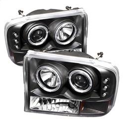 Spyder Auto 1PC Projector Headlights - Version 2 - LED Halo - LED - Black for 1999-2004 Ford F-250 Super Duty - 5010339 - (2004 2003 2002 2001 2000 1999)