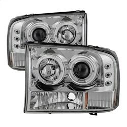 Spyder Auto 1PC Projector Headlights - Version 2 - LED Halo - LED - Chrome for 2000-2004 Ford Excursion - 5010360 - (2004 2003 2002 2001 2000)