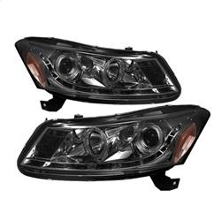 Spyder Auto Projector Headlights- LED Halo - DRL - Smoke - High H1 - Low H1 for 2008-2012 Honda Accord EX-L Sedan - 5010681 - (2012 2011 2010 2009 2008)