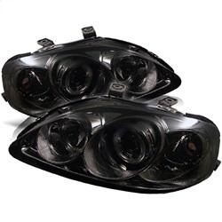 Spyder Auto Projector Headlights - LED Halo - Smoke - High H1 - Low H1 for 1999-2000 Honda Civic - 5010957 - (2000 1999)