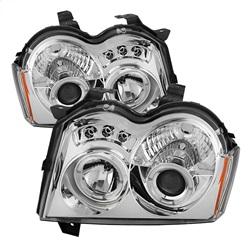 Spyder Auto Projector Headlights - LED Halo - LED - Chrome - High H1 for 2005-2007 Jeep Grand Cherokee - 5011107 - (2007 2006 2005)