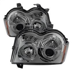 Spyder Auto Projector Headlights - LED Halo - LED - Smoke - High H1 for 2005-2007 Jeep Grand Cherokee - 5011114 - (2007 2006 2005)