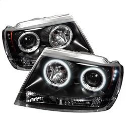 Spyder Auto Projector Headlights - CCFL Halo - LED - Black - for 2002-2004 Jeep Grand Cherokee Limited - 5011121 - (2004 2003 2002)